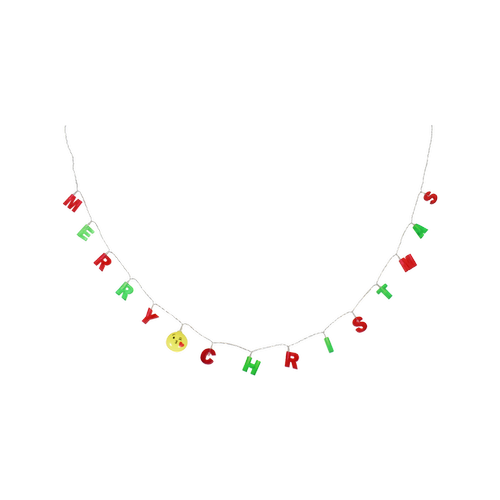 Click Festive MERRY CHRISTMAS 15 Letter Party String Lights - Multicolour