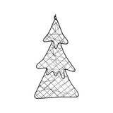 Click Metal Wire LED Hanging Christmas Tree - Black
