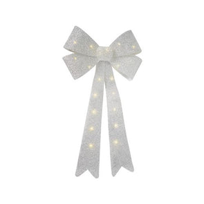 Click Festive 90cm Novelty Door Bow - White