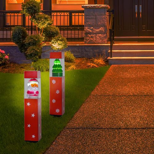 Festive Click Figurine Solar LED Pathlight Bollard
