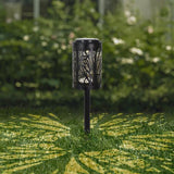 Click 38cm Black Silhuoette Solar LED Pathway Light / Warm White LED