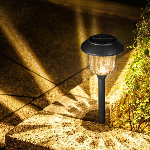 Luxzone 39cm 50lm Solar Warm White LED Pathway Light - 8 Pack / Eco-Friendly