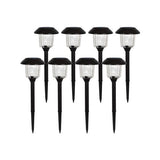 Luxzone 39cm 50lm Solar Warm White LED Pathway Light - 8 Pack / Eco-Friendly