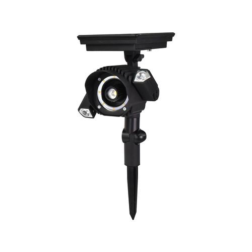 Luxzone 23.8cm 100 Lumens 3 Head LED Solar Spotlight - Pack of 2 - TheITmart