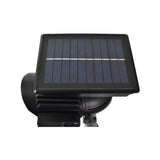 Luxzone 23.8cm 100 Lumens 3 Head LED Solar Spotlight - Pack of 2 - TheITmart