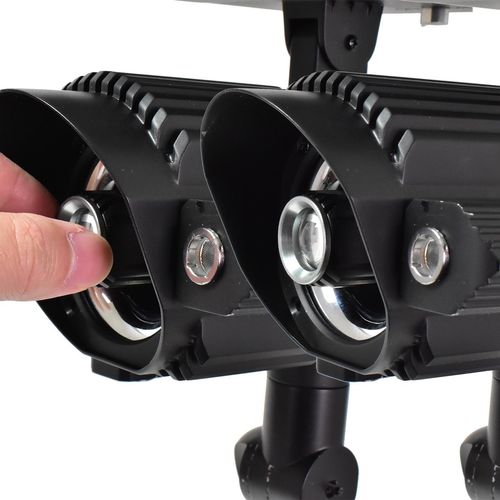 Luxzone 23.8cm 100 Lumens 3 Head LED Solar Spotlight - Pack of 2 - TheITmart