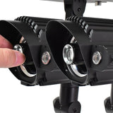 Luxzone 23.8cm 100 Lumens 3 Head LED Solar Spotlight - Pack of 2 - TheITmart