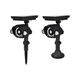Luxzone 23.8cm 100 Lumens 3 Head LED Solar Spotlight - Pack of 2 - TheITmart