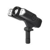 Luxzone 31.3cm 100lm 3 Head LED Solar Spotlight With Solar Panel Extension - 2 Pack