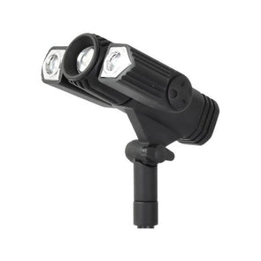 Luxzone 31.3cm 100lm 3 Head LED Solar Spotlight With Solar Panel Extension - 2 Pack