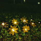 Click Flower Solar LED String Lights - Set of 8