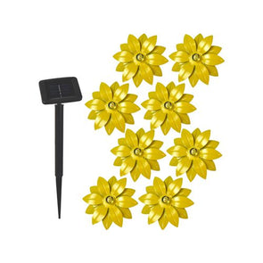 Click Flower Solar LED String Lights - Set of 8
