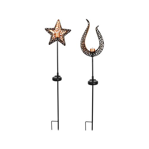 Click 79cm Candle Flame Solar LED Stake Light Dusk To Dawn