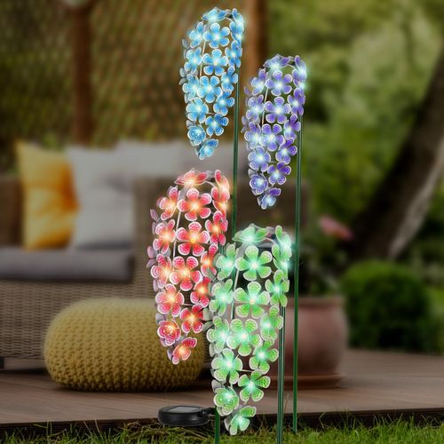 Click 77cm Orchid Solar LED Stake Light - TheITmart