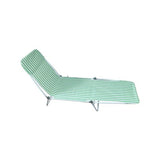 Marquee Outdoor Adjustable Folding Sunlounge- Green