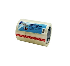 Wrap & Move 48mm x 50m Clear Heavy Duty Packing Tape - 3 Pack