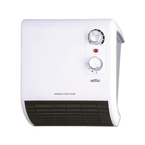 Mistral 2000W Wall Mounted Bathroom Fan Heater - White