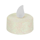 Click 6 Pack Battery Operated LED White Glitter Tealights