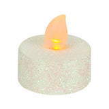 Click 6 Pack Battery Operated LED White Glitter Tealights