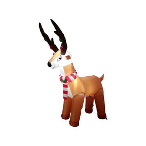 Click 180cm Low Voltage Light Up Festive Inflatable Reindeer