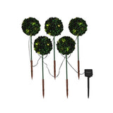 Click 5 Pack Solar LED Topiary Tree Branch Stake Lights - TheITmart