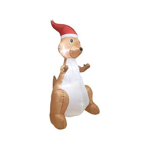 Click 193cm Low Voltage Light Up Festive Inflatable Kangaroo