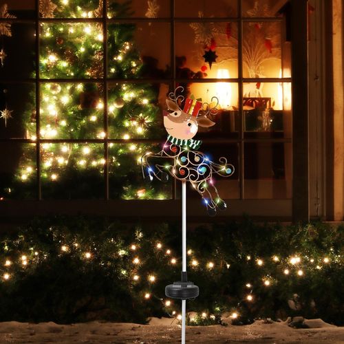 Click 87cm Reindeer Solar LED Stake Light