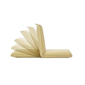 Marquee Yellow Solid Straw Recliner Pad Chair - NMSTST0019