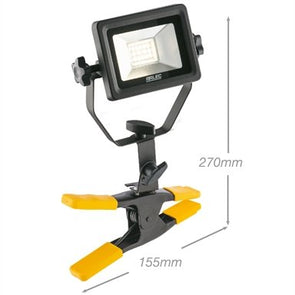 Arlec 10W 700lm Clamp LED Work Light Waterproof - Black