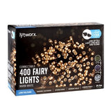 Lytworx 400 Warm White LED Connectable Fairy Party Lights 8 Functions - TheITmart