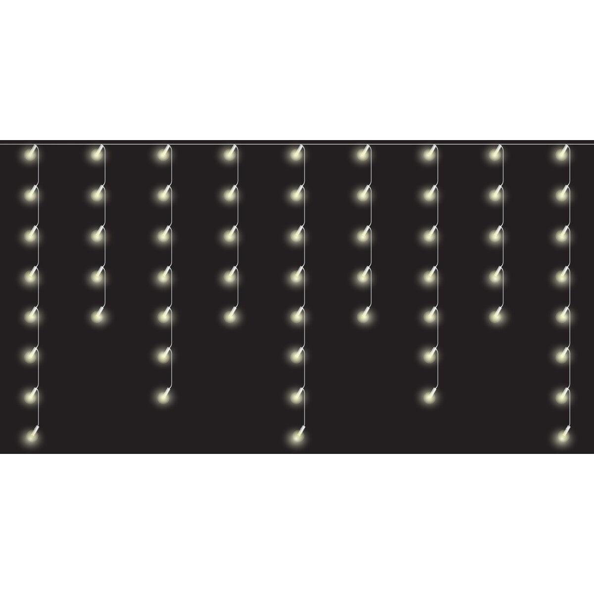 Mirabella Christmas 7.8m Low Voltage 250 Icicle Lights - Warm White