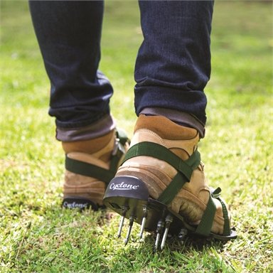 Cyclone Lawn Aeration Sandals/One Size Fits All/ Rust Resistant/Heavy Duty Nylon - TheITmart