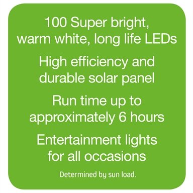 Arlec 10m Warm White Solar Powered Thin LED Rope Light - TheITmart