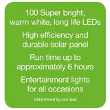 Arlec 10m Warm White Solar Powered Thin LED Rope Light - TheITmart