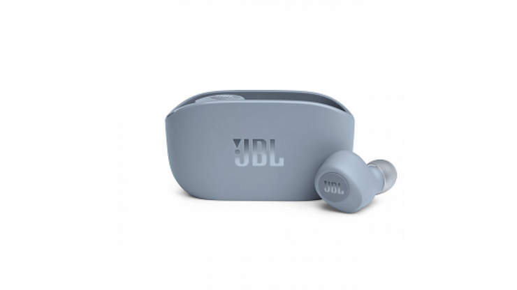 JBL Wave 100TWS True Wireless Earbuds - Blue / Comfort-fit