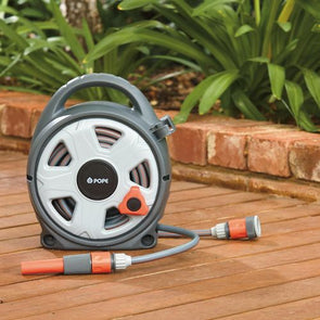 Pope 10m x 8mm Small Garden Hose Reel/Ideal for Balcony, Courtyard or Terrace garden