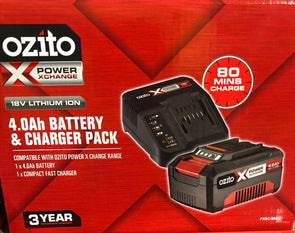 Ozito PXC 18V 4.0Ah Battery And Charger Pack