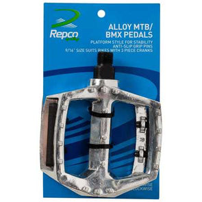Repco Alloy MTB/BMX 9/16" Pedals / 9/16" Size Suits Bikes with 3-Piece Cranks
