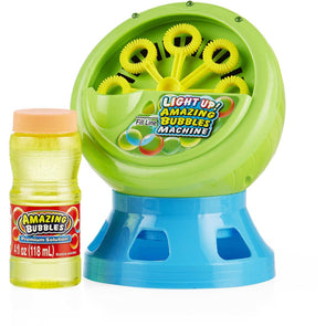 Light Up! Amazing Bubbles Machine / 3 Different Colour Lights Suitable for Age 3+ Years