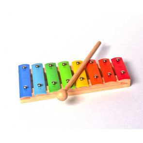 8 Key Xylophone with Rainbow Colour Finish / Suitable for Ages 5-7 Years