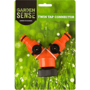 Garden Sense Hose Twin Tap Connector