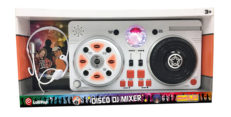 Lollipop Disco DJ Mixer/Disco Ball with Flashing Lights