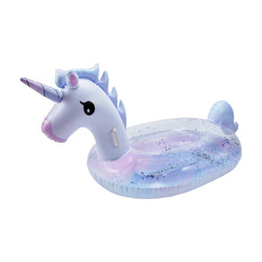 Inflatable Pool Unicorn Float with Repair Patch - White