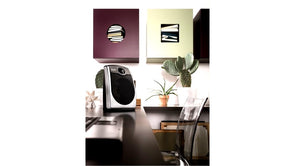 Delonghi 2400W Steel Elite Fan Heater - Chrome