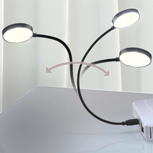 Arlec 50 Lumens 5V USB Flexi-Neck LED Light - Black - TheITmart