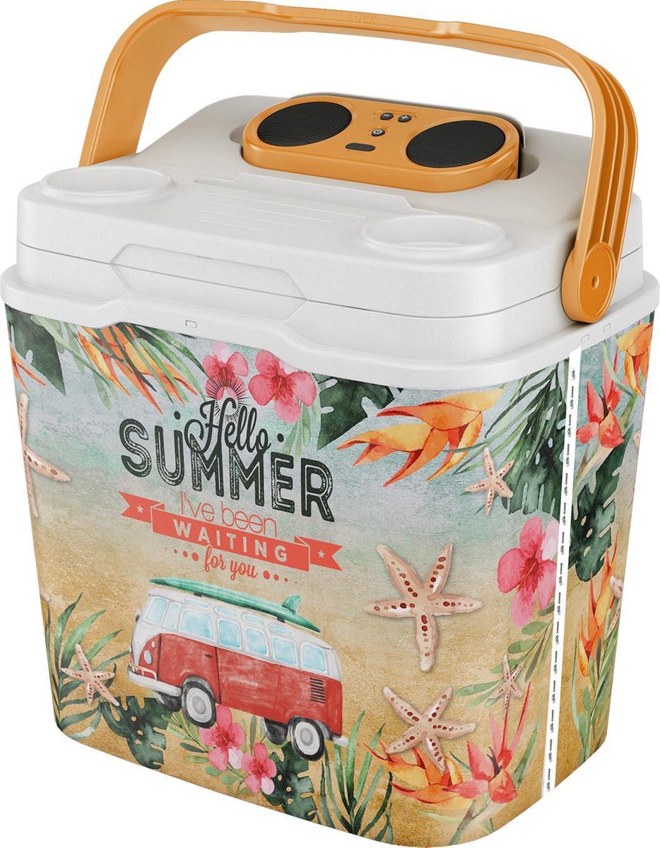 LIFE STORY SPEAKOOLER  29L TRAVEL COOLER WITH SPEAKERS - Green