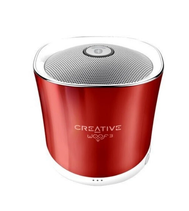 Creative Woof Tm 3 Puissant Haut -Parleur Bluetooth AVEC Lecteur mp3/ Red
