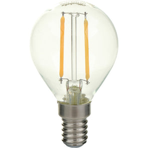 Mirabella LED SES Round 2W Warm White Globe - 2 Pack