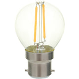 Mirabella LED BC Round 2W Warm White Globe - 2 Pack - TheITmart