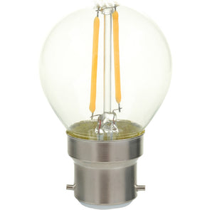 Mirabella LED BC Round 2W Warm White Globe - 2 Pack